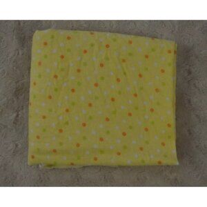 Swiggles Polka Dot Baby Blanket Yellow Green White Orange Flannel Receiving